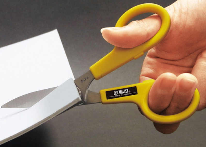 olfa stainless steel serrated edge scissors