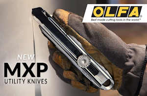 Olfa MXP Knives 18mm with Aluminum Body- new to the X Design family